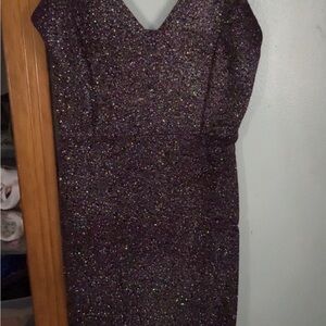 Sparkly purple homecoming dress